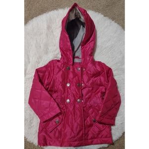 London Fog Pink Quilted Jacket Girl 2T